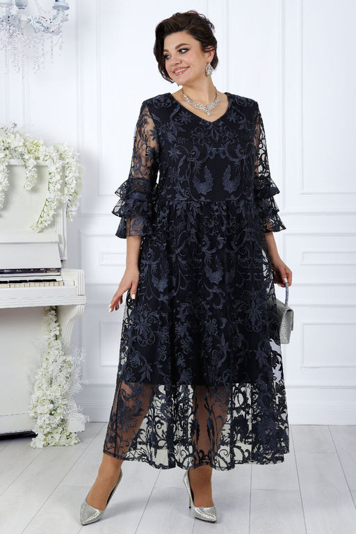 Платье Ninele 7431-Р темно-синий - Mira fashion фото 847