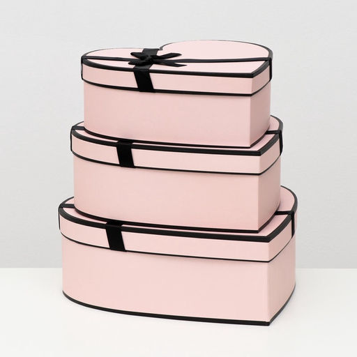 Набор подарочных коробок 3 в 1 Сердца, 33?32?11.5 - 26?25?9.5 см