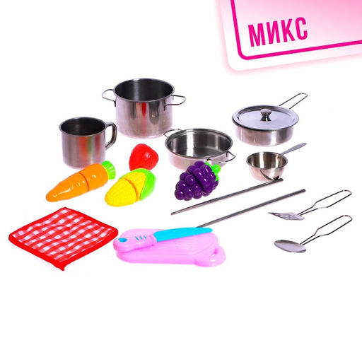 Набор детской металлической посуды Повар, 16 предметов - Simaland фото 11