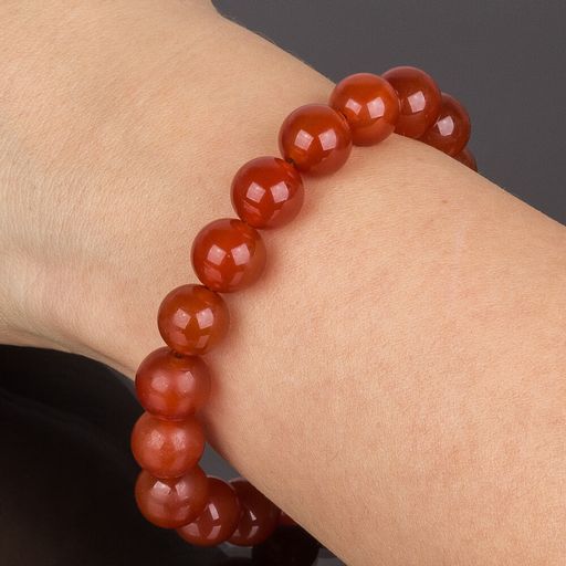 Браслет из Сердолика 17,5 см - Радуга самоцветов фото 2