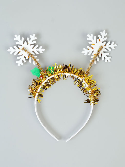 Карнавальный ободок новогодний Снежинка