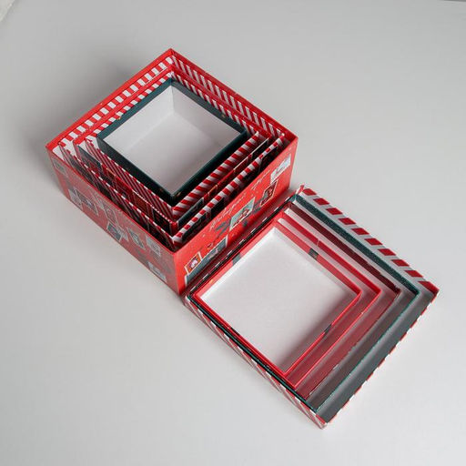 Набор подарочных коробок 5 в 1 Новогодняя почта, 14?14?8 - 22?22?12 см, Новый год