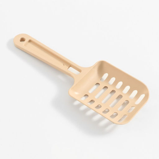 Туалет-домик для кошек закрытый с дверцей 50*38*37 см, бежево-белый - Пижон фото 8