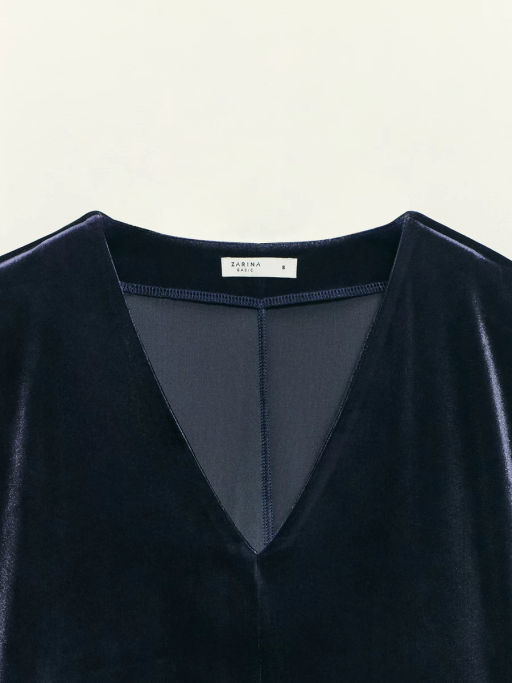 Платье миди из бархата / Zarina