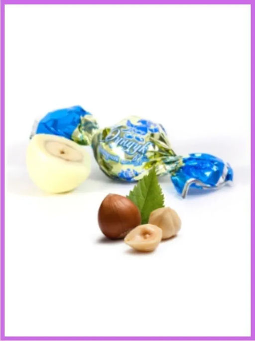 Фундук в белой шоколадной глазури 0,7 кг/ Жако/  фото 2