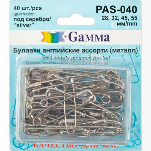 БУЛАВКИ PAS-040 АНГЛИЙСКИЕ АССОРТИ GAMMA