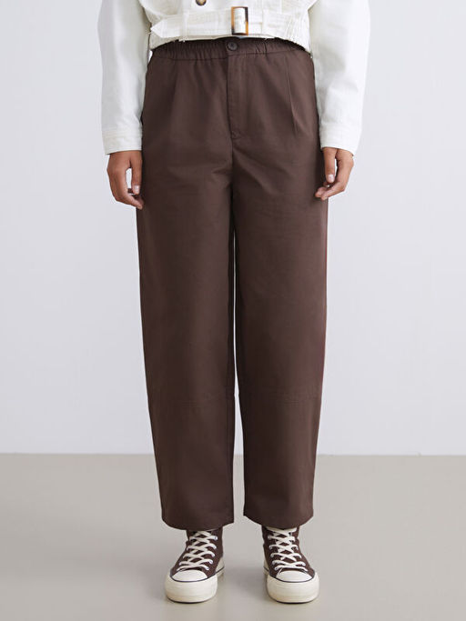 Beli Lastikli Gabardin Kad?n Pantolon