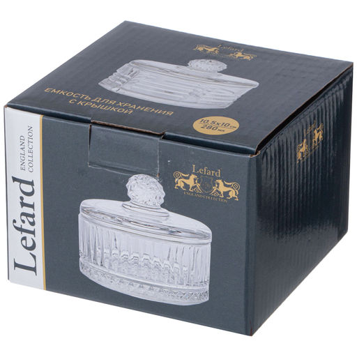 ЕМКОСТЬ ДЛЯ ХРАНЕНИЯ LEFARD С КРЫШКОЙ DIAMANT 10,5*10 СМ, 280 МЛ фото 2