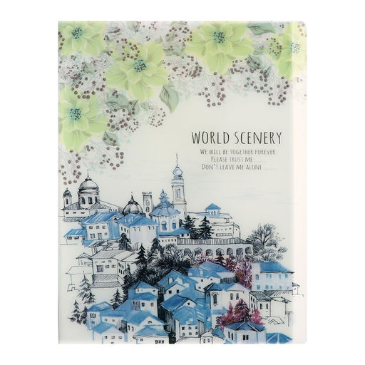 Папка формат А4, с 40 прозрачными файлами Город, МИКС - Calligrata фото 4