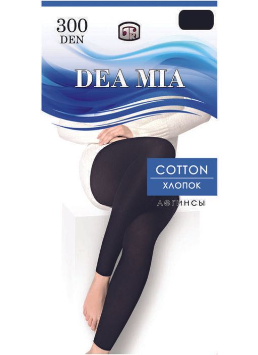 Леггинсы ЖЕНСКИЕ 1480В DEA MIA COTTON 300 nero - Conte elegant фото 2