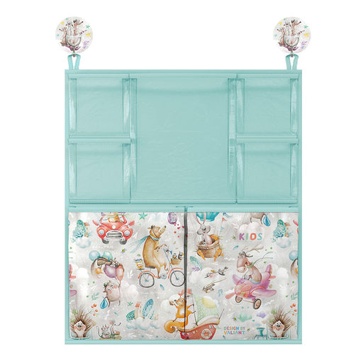 Органайзер на кроватку с крючками, 7 карманов, 38*44 см, ПУТЕШАСТИКИ, шт