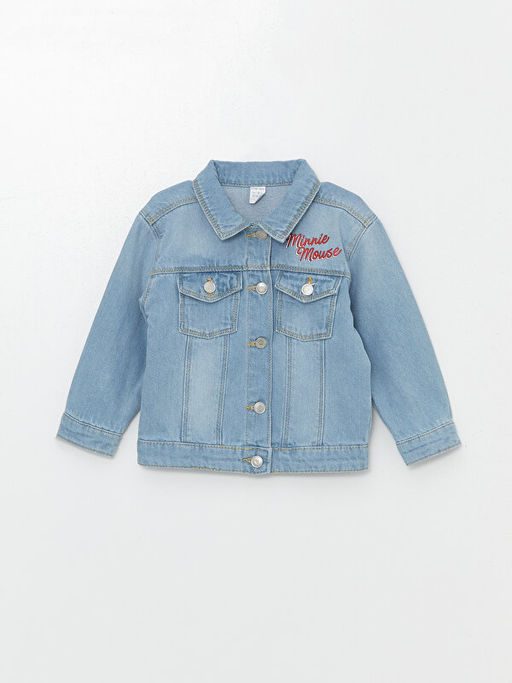 Minnie Mouse Bask?l? K?z Bebek Jean Ceket - Waikiki фото 2