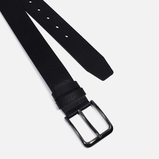 Ремень мужской Великан, ширина 4 см, винт, пряжка металл, цвет чёрный - Simaland фото 2