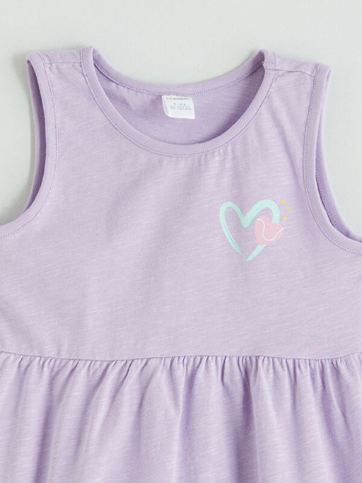 Bask?l? K?z ?ocuk Elbise