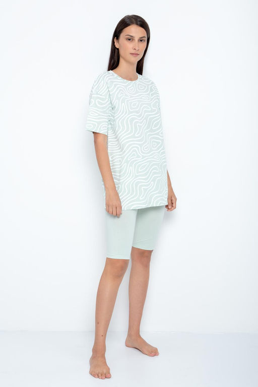 Е 40008/23/дымчатый нефрит бриджи жен