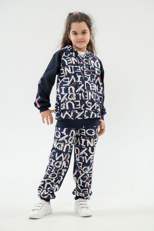 Костюм подростковый из футера 2-хн джемпер и брюки SportLand буквы - Амадэль фото 22