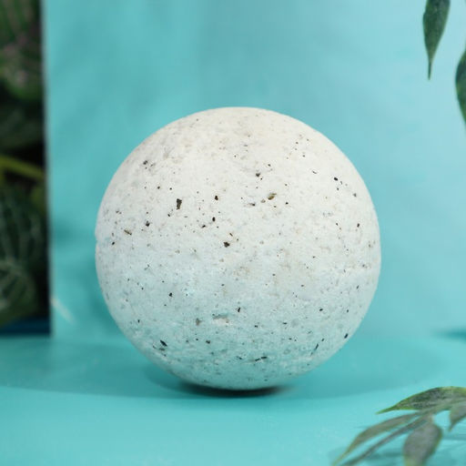 Бомбочка для ванны с листьями шалфея и мяты, 120 г, КЛАДОВАЯ КРАСОТЫ