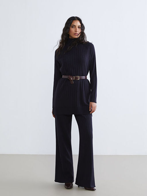 Beli Lastikli Geni? Pa?a Kad?n Triko Pantolon