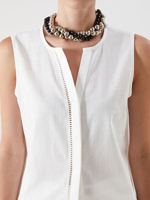 Ka??k Yaka Ajurlu Bluz