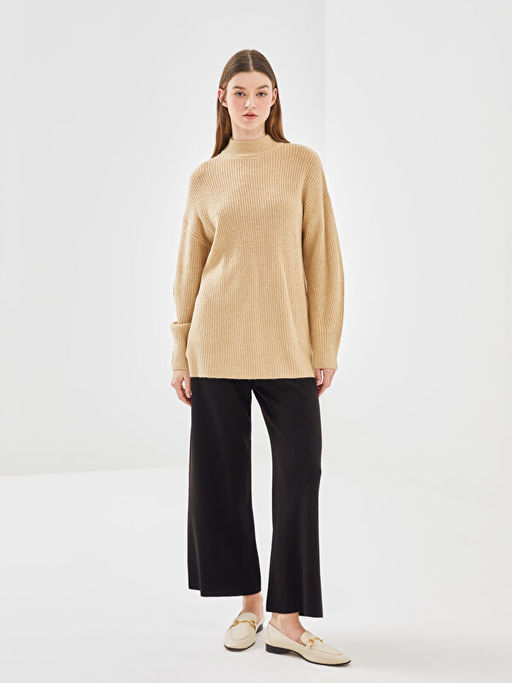 Beli Lastikli Geni? Pa?a Kad?n Triko Pantolon