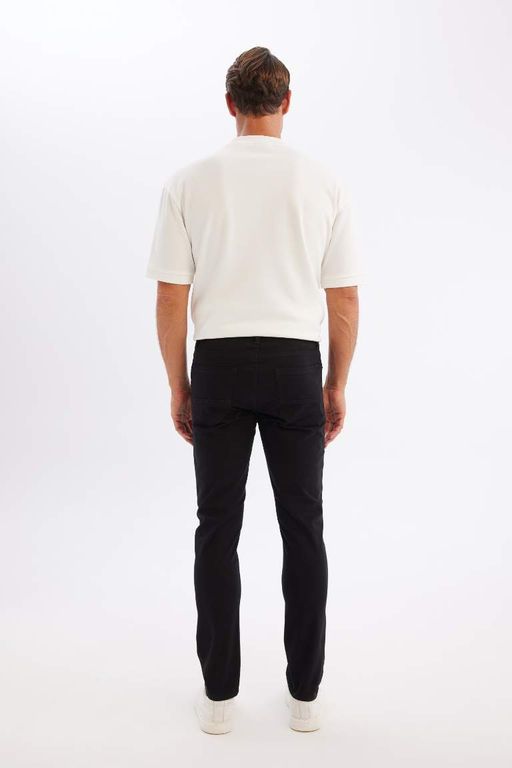 Брюки-чиносы скинни из парусины - Defacto фото 7