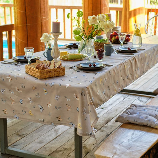 Скатерть Этель Butterflies 146?220 см, 100% хлопок, рогожка 186 г/м?