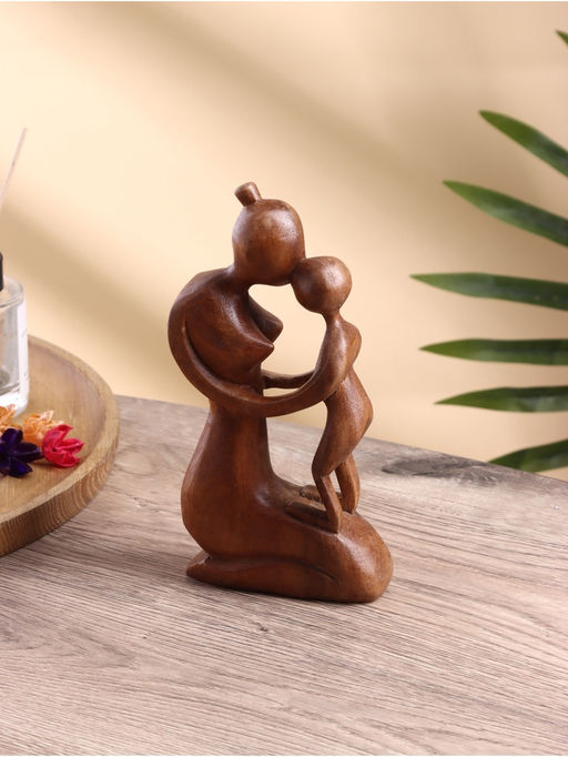 Фигурка «Мать и ребенок», 12×5×20 см, дерево суар