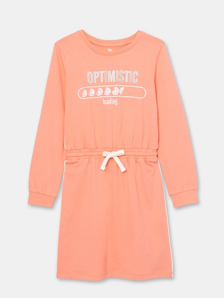 CRB wear/CSJG 63064-28-308 Платье для девочки, коралловый/Ex.Cherubino