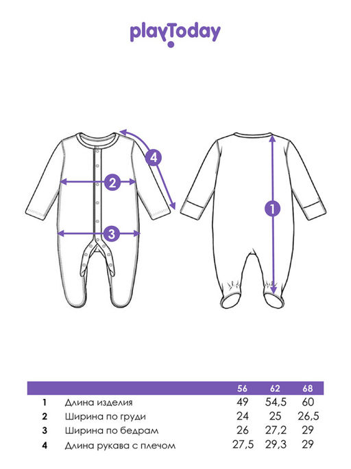 PlayToday / Комбинезон для мальчика, 2 шт в комплекте