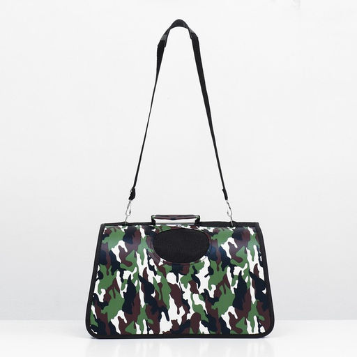 Сумка-переноска каркасная Камуфляж, размер L, 53 х 22 х 29 см - Пижон фото 2