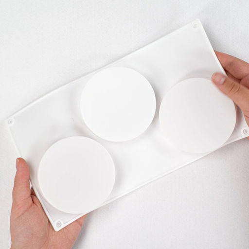 Форма силиконовая S-CHIEF для тортов и пирогов SPC-0214 29.5х17х1.8 см 3 диска фото 3