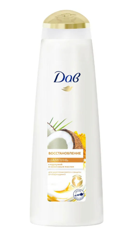 ДАВ д/волос шампунь 380мл Восстановление Куркума и Кокос