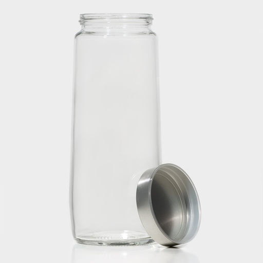 Банка для сыпучих с металлической крышкой «Вока», 1.5 л, стекло
