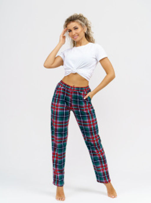 614 Брюки "Зеленая клетка"