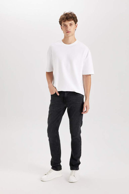 Pedro Slim Fit Джинсовые брюки узкого кроя с нормальной талией и узкими штанинами - Defacto фото 4