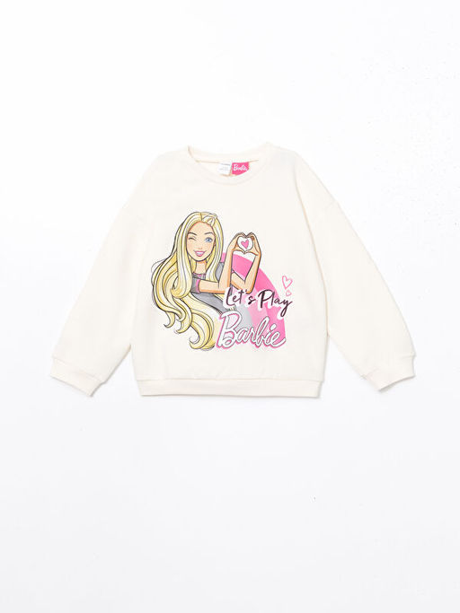 Barbie Bask?l? K?z Bebek Sweatshirt ve Tayt Pantolon 2li - Waikiki фото 2