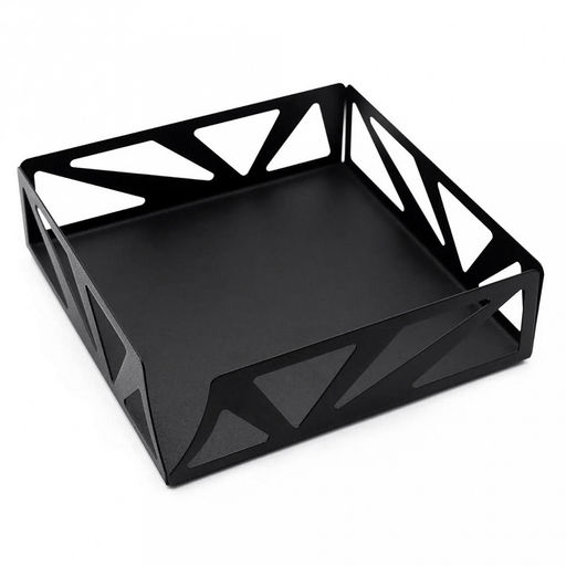 Салфетница металлическая 17,5х17,5х5см, черный (Россия) - Домашняя мода фото 3