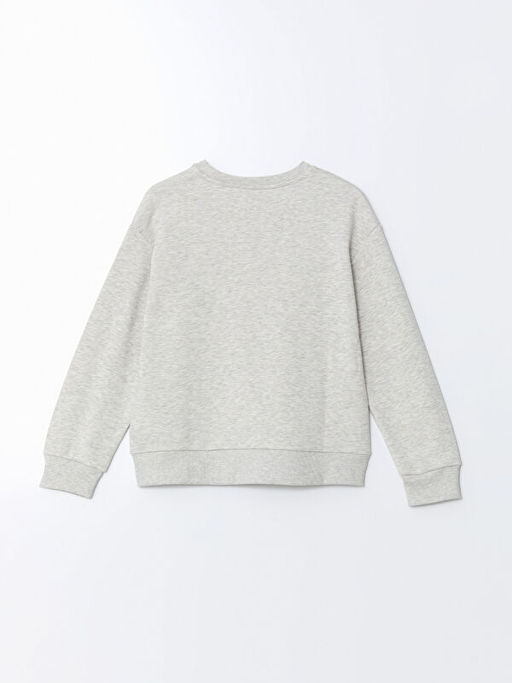 Bisiklet Yaka Kuromi Bask?l? K?z ?ocuk Sweatshirt