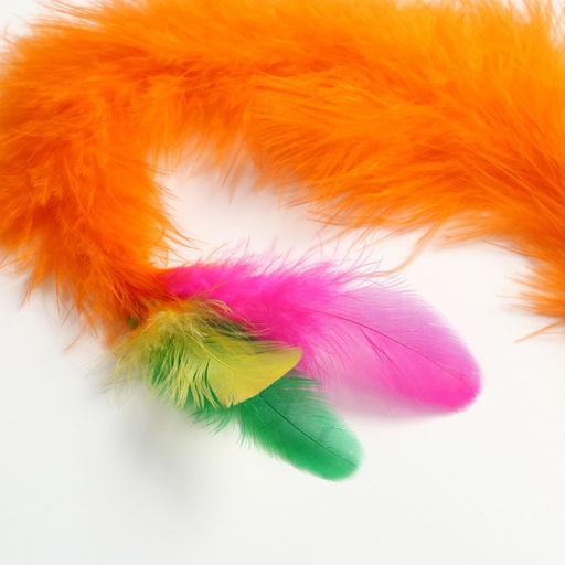 Дразнилка меховая Длинный хвост, оранжевая - Пижон фото 3