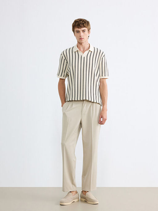 Polo Yaka ?izgili Erkek Ti??rt