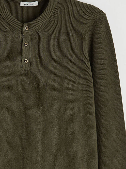 Bisiklet Yaka Erkek Triko Kazak