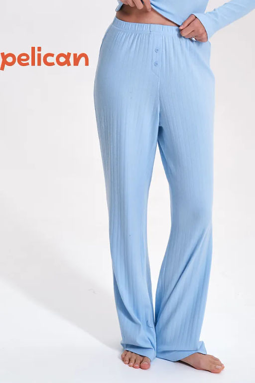 PELICAN, брюки женские, Голубой