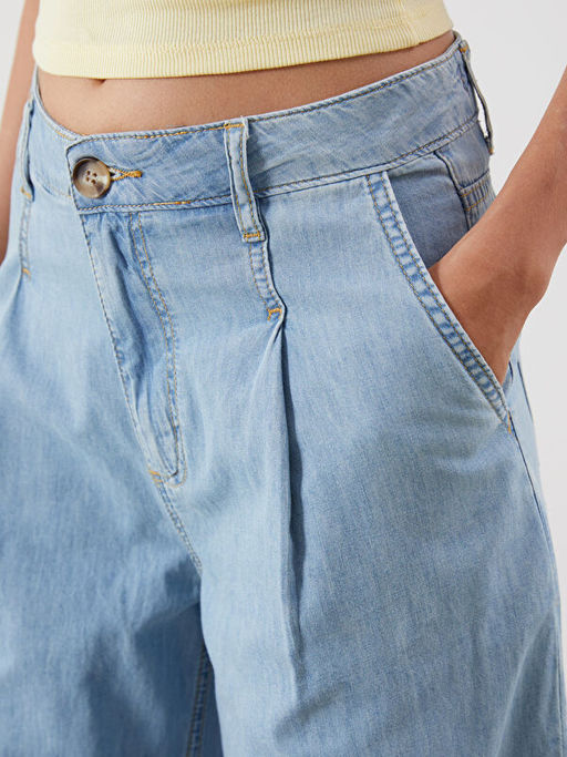 Wideleg Kad?n Jean Pantolon