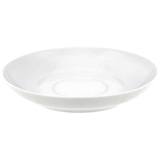 Блюдце чайное фарфоровое д140мм, h23мм, форма Унифицированный, белье (Россия) - Домашняя мода фото 2