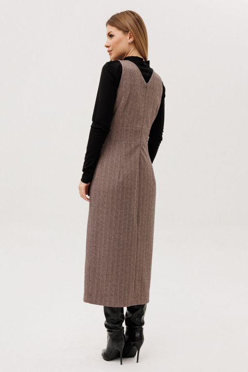 Сарафан AmberA 1132-Р шоколад  фото 3