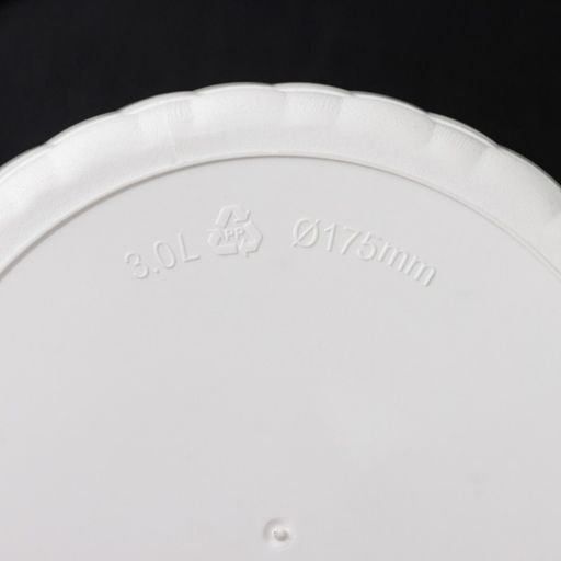 Цена за 2 шт. Горшок для цветов с поддоном «Ротанг», 3 л, d=17 см, h=17 см, пластиковый, белый