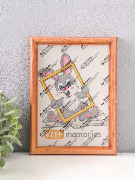 Фоторамка для фото 15×21 см Keep memories, Yuliya, дерево под орех, (пластиковый экран)