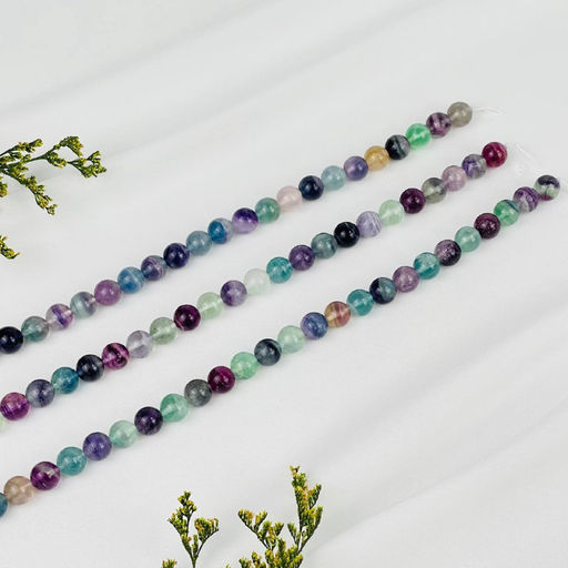 Бусины для украшений из Флюорита (38 бусин) 39 см