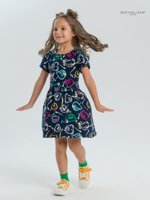 Платье Лето цветные мишки - Sovalina фото 12