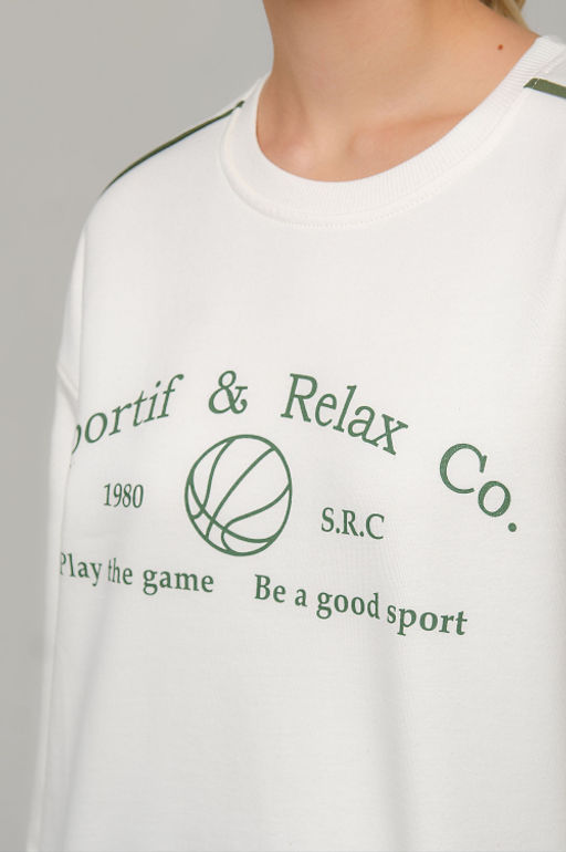 Арт. 15121 Свитшот женский 42-50 (5 шт) Цвет:молочный - Калинка фото 7